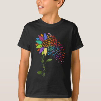 All Cancer Matters Awareness Day Sunflower Ribbon T-Shirt