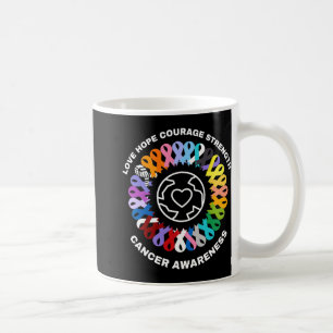 All Cancer Matters Awareness Every Colour Ribbons Coffee Mug
