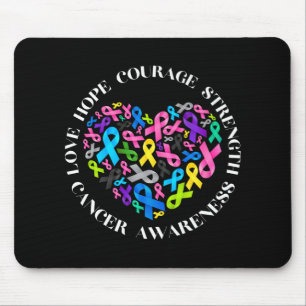 All Cancer Matters Awareness Fight All Cancer Ribb Mouse Pad