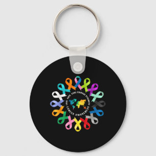 All Cancer Matters Awareness Fight Cancer Ribbon Keychain
