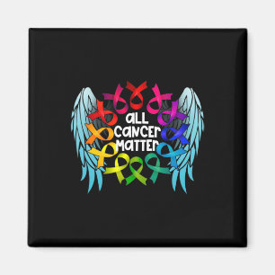 All Cancer Problem World Cancer Awareness Multicol Magnet