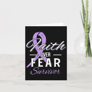 All Cancer Survivor Faith Over Fear Christian Gift Card