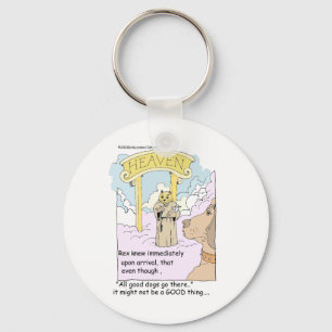 All Cats Go To Heaven? Funny Gifts & Tees Keychain