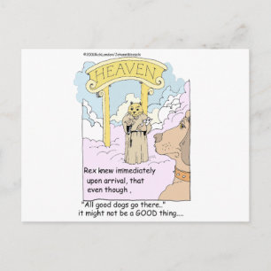All Cats Go To Heaven? Funny Gifts & Tees Postcard