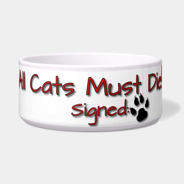 All cats must die! (Front)
