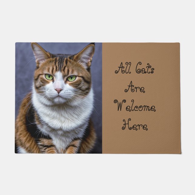 All Cats Welcome Doormat (Front)