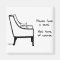 All Chairs Belong to the Cat - Funny Fridge Magnet