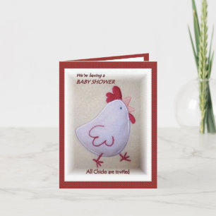 All Chicks Invited Baby Shower Invitation