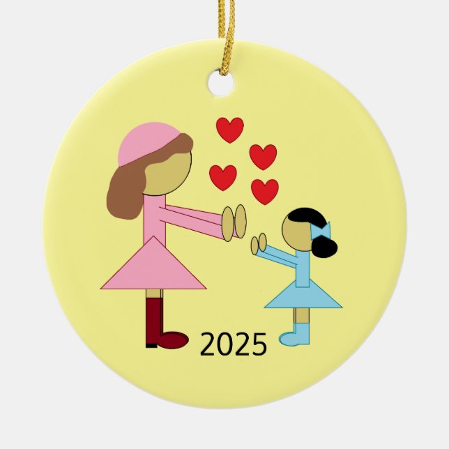 All Children Need Love Ceramic Ornament (Front)