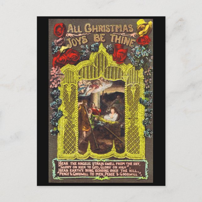 All Christmas Joys Holiday Postcard (Front)