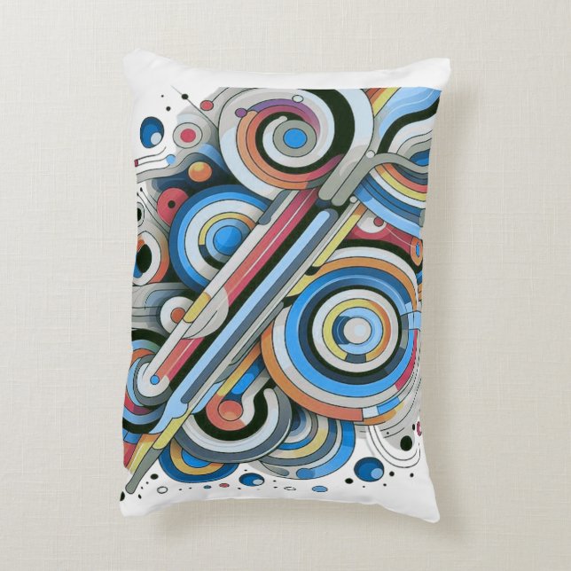 All Colours Rainbow Palette Artdesign T-Shirt Accent Pillow (Back(Vertical))