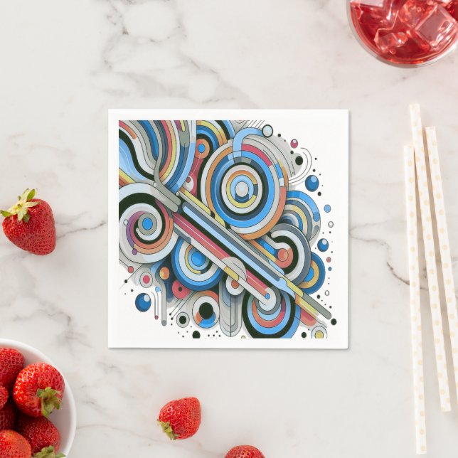 All Colours Rainbow Palette Artdesign T-Shirt Napkin (Insitu)