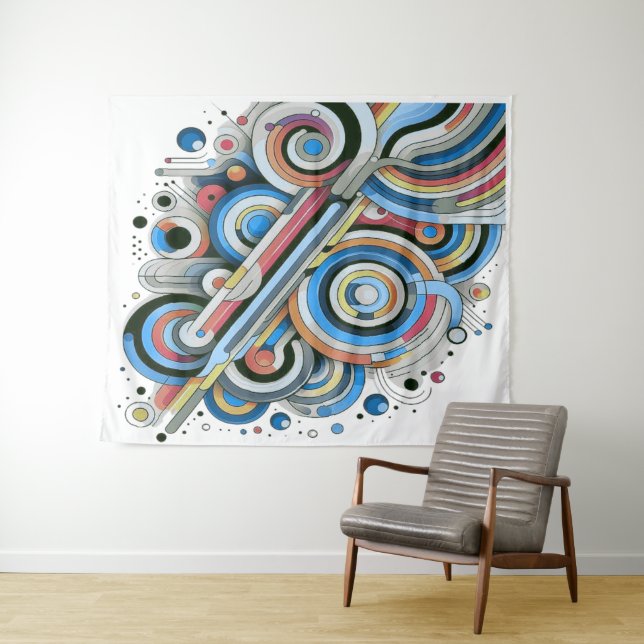All Colours Rainbow Palette Artdesign T-Shirt Tapestry (In Situ (Horizontal))