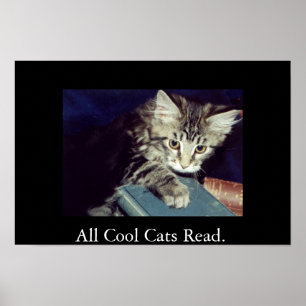 All Cool Cats Read. Poster