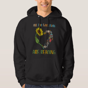 All Cool Kids Are Reading Book Nerd  Reading Teach Hoodie