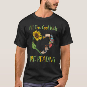 All Cool Kids Are Reading Book Nerd Reading Teache T-Shirt