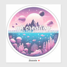 All Creation Declares the Glory of God sticker