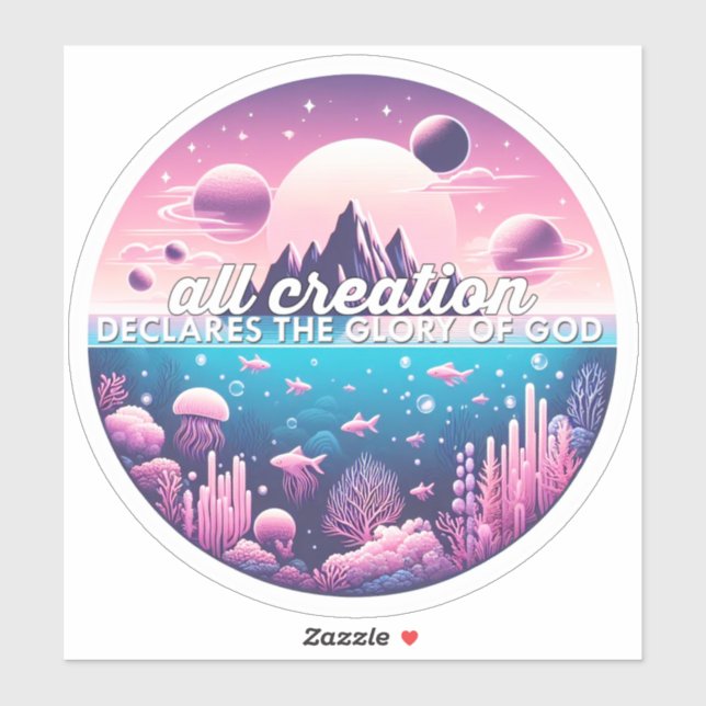 All Creation Declares the Glory of God sticker (Sheet)