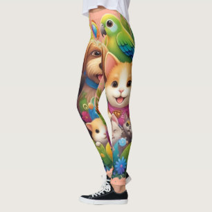 All Creatures Great & Small – Whimsical Wildlife Leggings