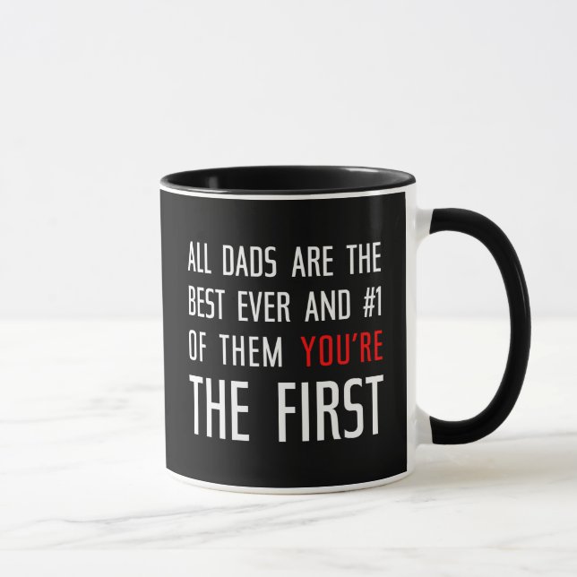 All Dads Are The Best black Mug (Right)