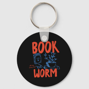 All Day Every Day Book Lover Bookworm Keychain