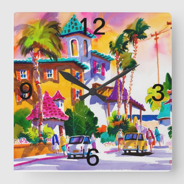 ALL DAY HAPPY HOUR WALL CLOCK (Front)