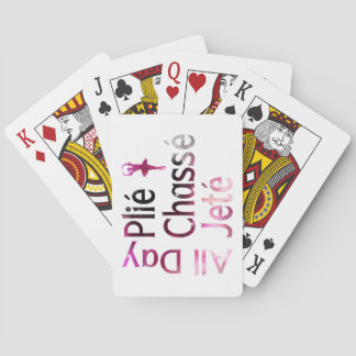 All Day Plie, Chasse, Jete ~ Ballet Design Playing Cards