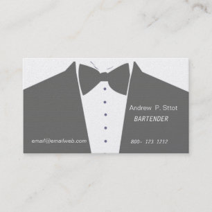 All Dressed Up Wedding Bachelor Party Masculine Business Card