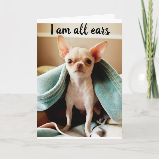 ALL EARS TO HEAR ABOUT YOUR  "16th" BIRTHDAY  Card (Front)