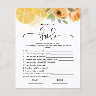  All eyes on Bride Bridal Shower Game