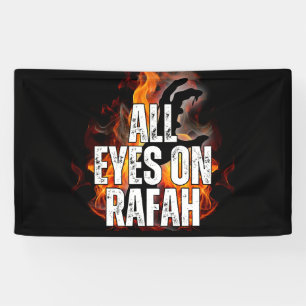 ALL EYES ON RAFAH - Rafah Gaza Palestine massacre  Banner