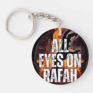 ALL EYES ON RAFAH - Rafah Gaza Palestine massacre Keychain