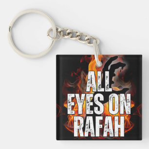 ALL EYES ON RAFAH - Rafah Gaza Palestine massacre Keychain