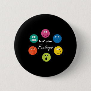 All Feelings Are Okay Mental Health Awareness Mont 2 Inch Round Button