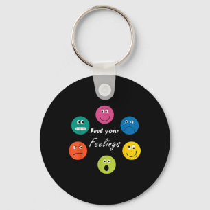 All Feelings Are Okay Mental Health Awareness Mont Keychain
