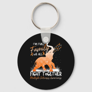 All Fight Together Multiple Sclerosis Awareness Ms Keychain