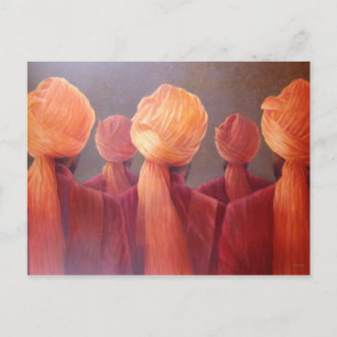 All Five Heads Postcard