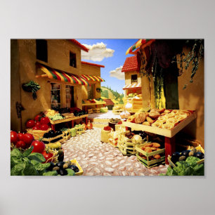 All Food Market Poster