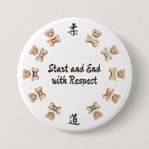【all】For all judo lovers, young and old. 3 Inch Round Button