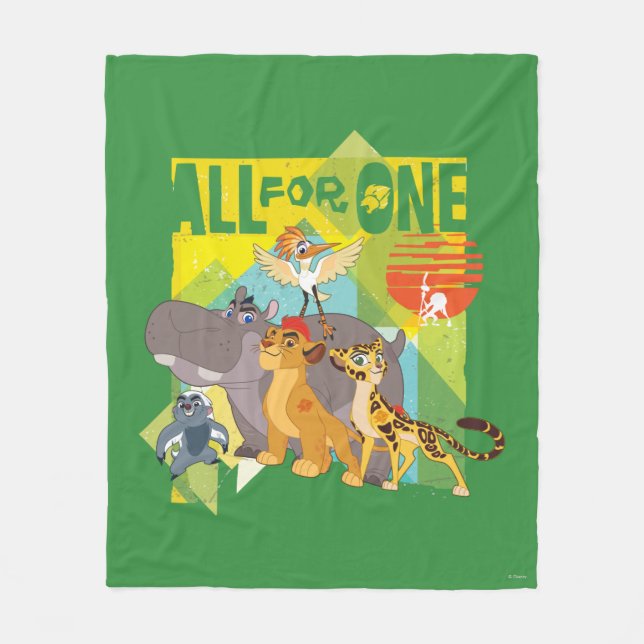 All For One Lion Guard Graphic Fleece Blanket (Front)