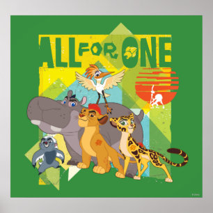 All For One Lion Guard Graphic Poster