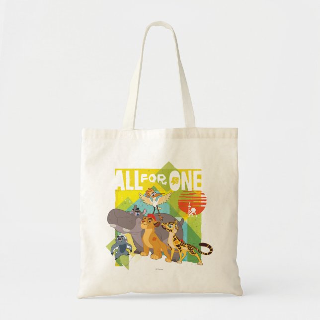 All For One Lion Guard Graphic Tote Bag (Front)