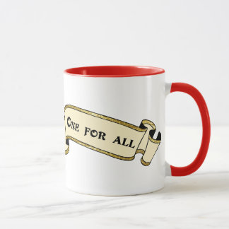All For One, One For All banner mug