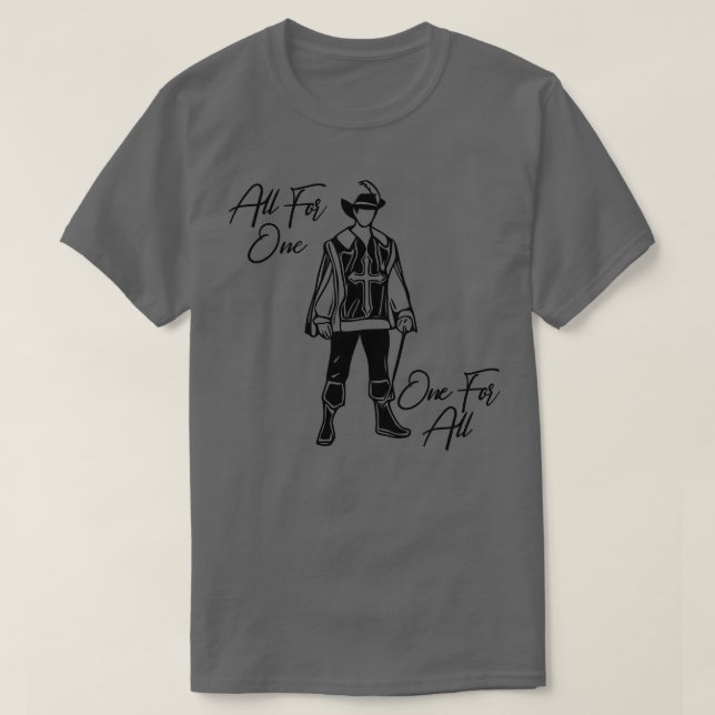 All For One One For All T-Shirt (Design Front)