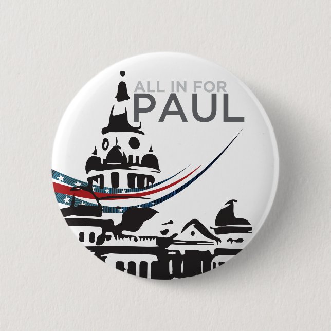 All For Paul - Courthouse Button (Front)