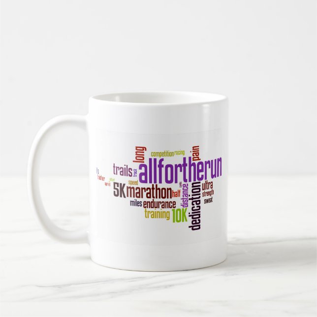 All For The Run Products Coffee Mug (Left)