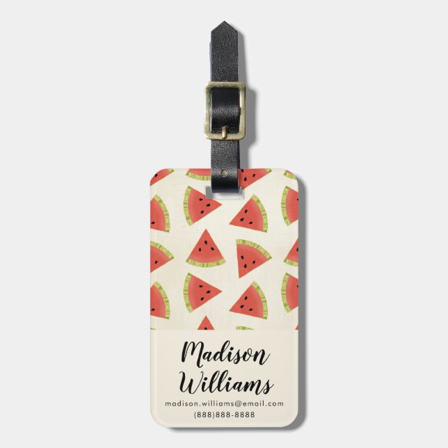 All Fun in the Sun Step Luggage Tag (Front Vertical)