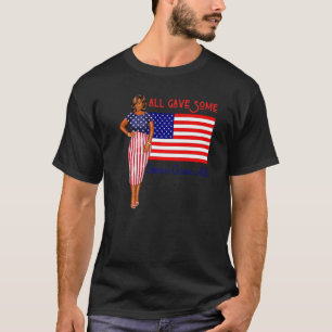 All Gave Some Melanin Black Girl Magic Patriotic W T-Shirt