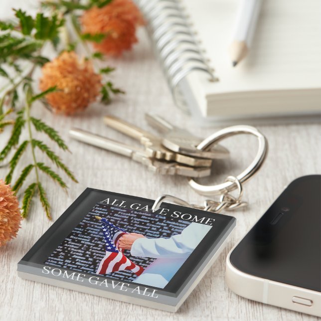 ALL GAVE SOME SOME GAVE ALL KEYCHAIN (Front Right)