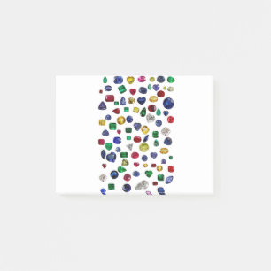 All Gemstones Colourful Post-it Notes